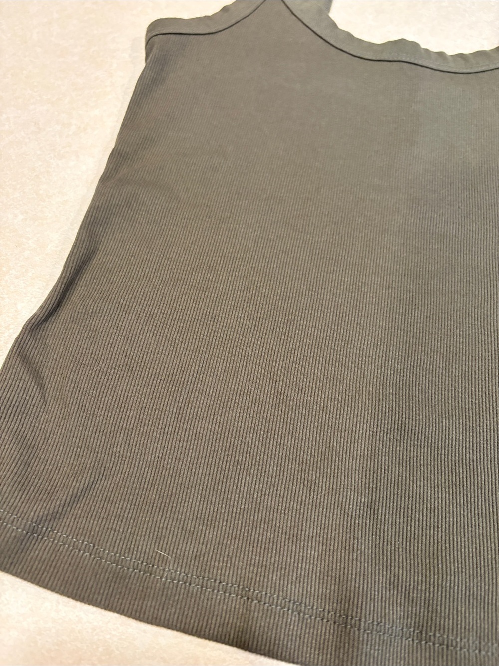 wild fable Olive Ribbed Scoop Neck Tank Top - Picture 6 of 8